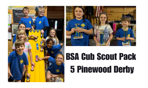 BSA Cub Scout Pack 5 Pinewood Derby
