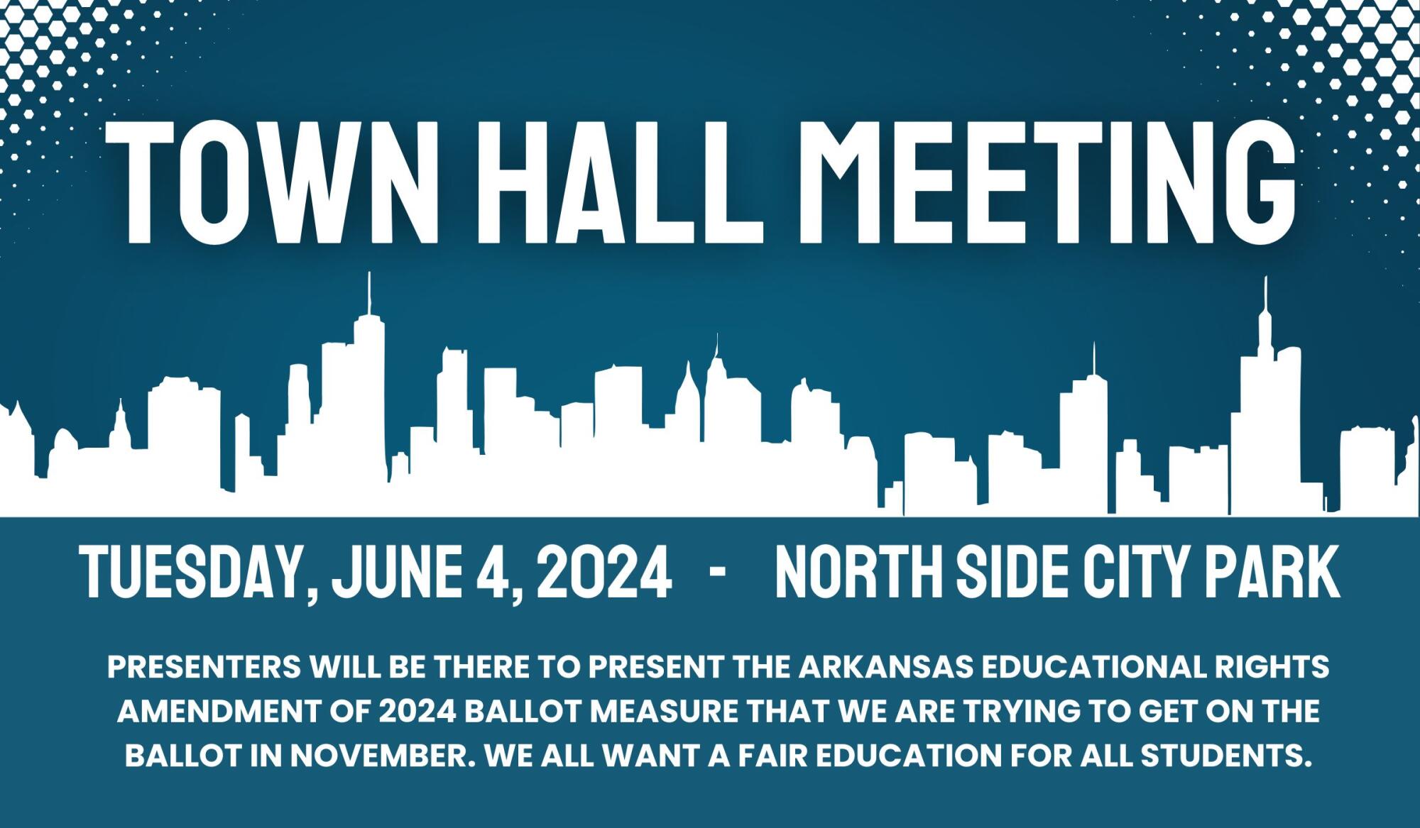 Town Hall meeting for AEA amendment scheduled at North Side City Park June 4th