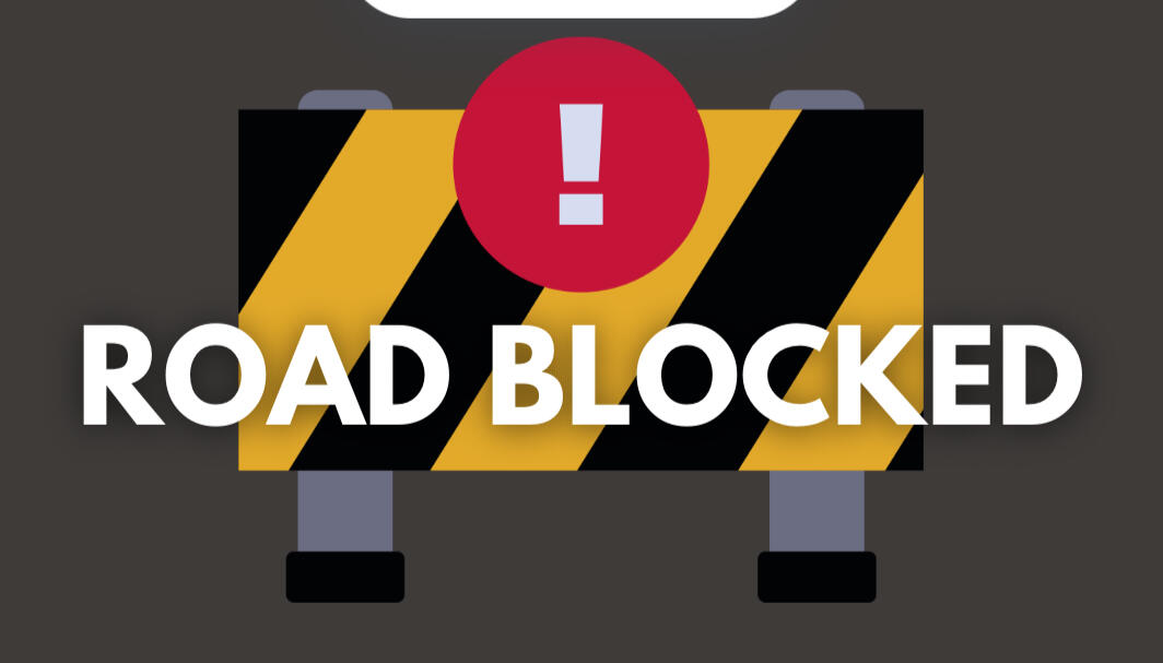 Hervey & Compress blocked by train; Take alternate route