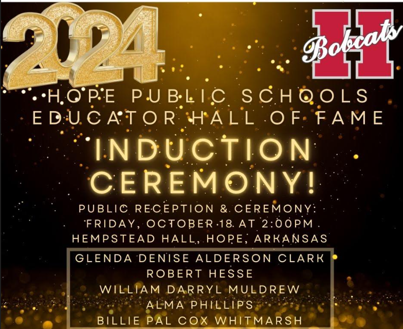 2024 Hope Public Schools Educator Hall of Fame Ceremony to be Held