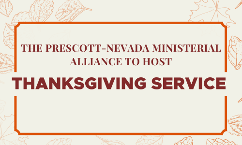 Community Thanksgiving Worship Service Scheduled for November 17 in Prescott