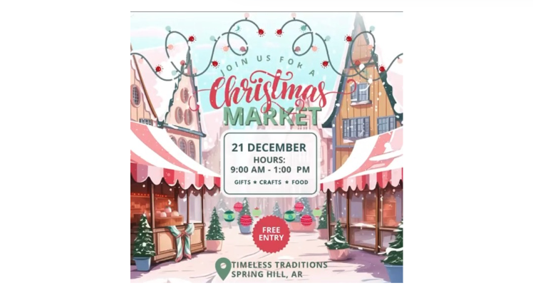 Christmas Market in Spring Hill December 21st