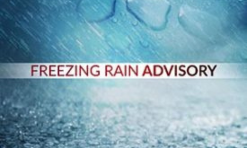 Winter Weather Advisory: Freezing Rain until Monday Noon