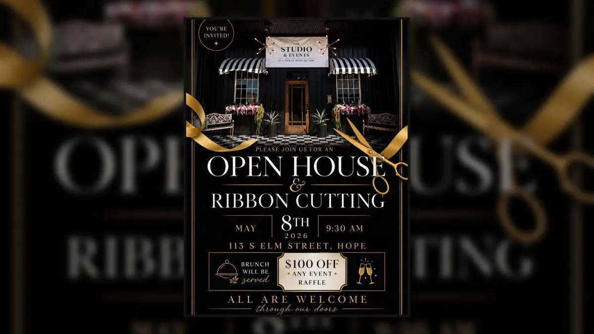 You're invited- Grand Opening at The Studio & Events