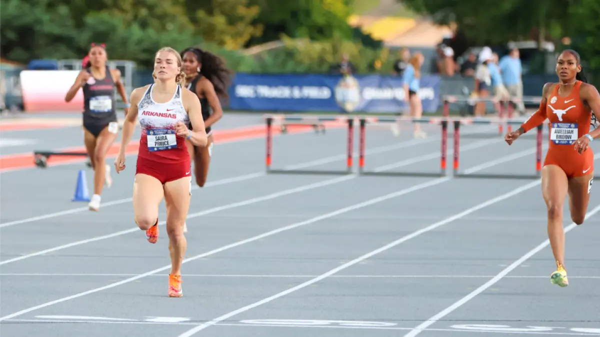 Saira Prince breaks facility record in prelims of SEC 400m hurdles