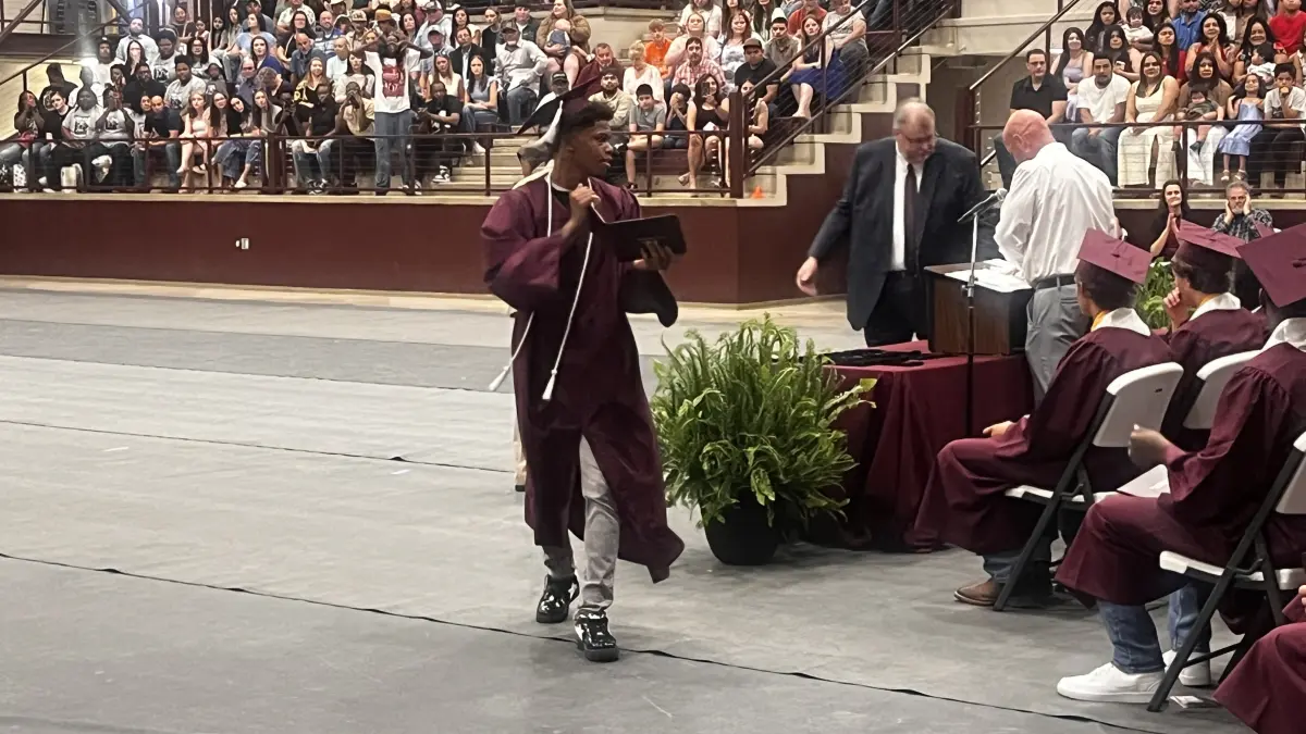 PHS graduates 74 Sunday as packed Sports Arena looks on
