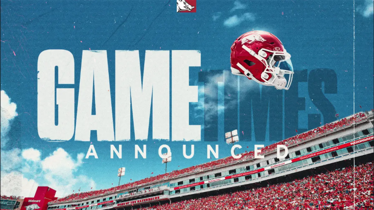 Hogs’ first three kickoff times set