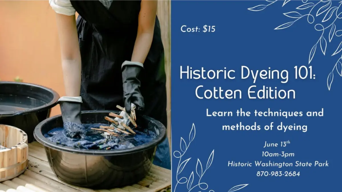 Historic Dyeing 101: Cotton Edition  at Historic Washington State Park