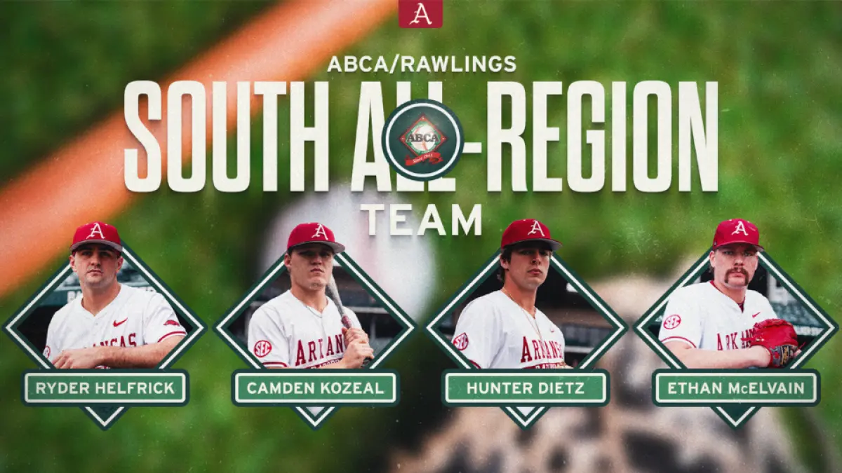 Four Hogs Earn ABCA/Rawlings All-Region Honors