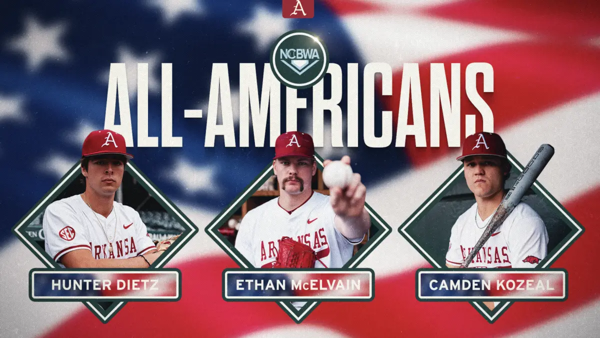 Three Hogs Named NCBWA All-Americans