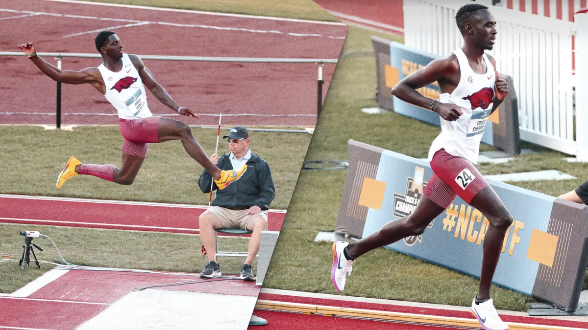 Razorbacks score 14 points on first day of NCAA Championships