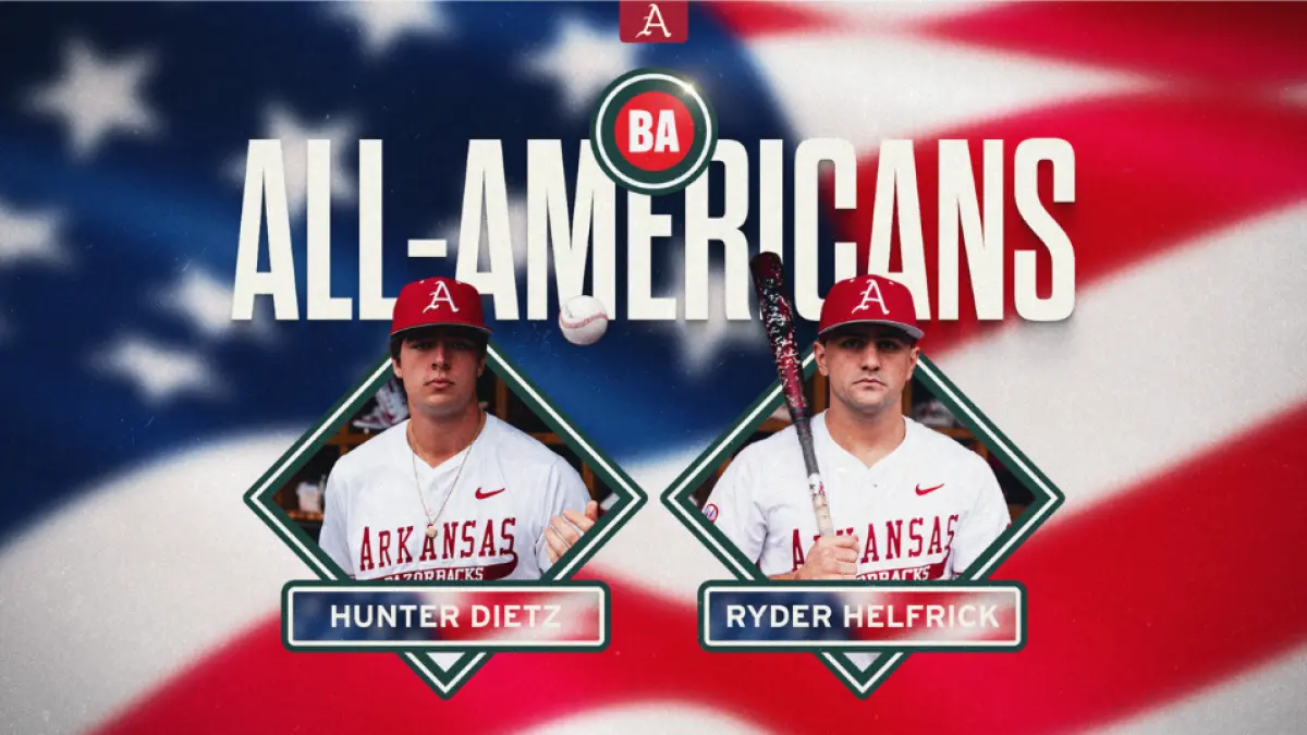 Helfrick, Dietz Recognized as All-Americans by Baseball America