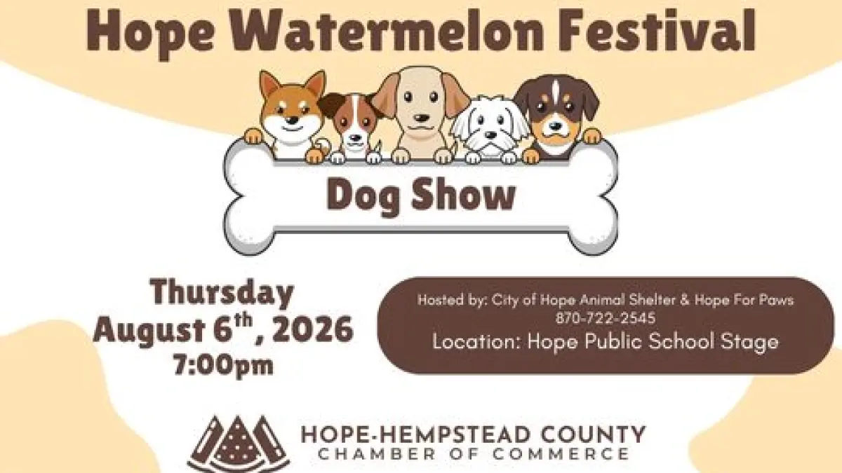 Watermelon Dog Show Returns to the 50th Annual Hope Watermelon Festival