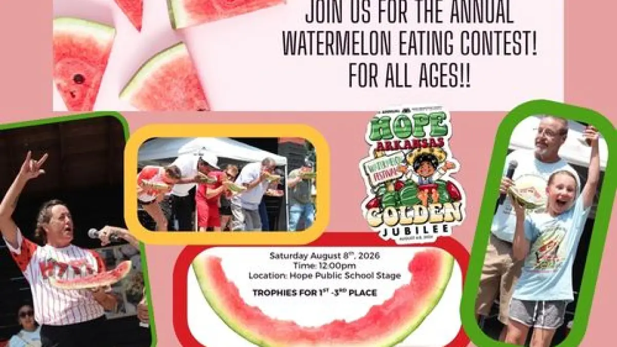 Who Will Be Crowned the 2026 Watermelon Eating Champion? Watermelon Eating Contest Returns to the 50th Annual Hope Watermelon Festival