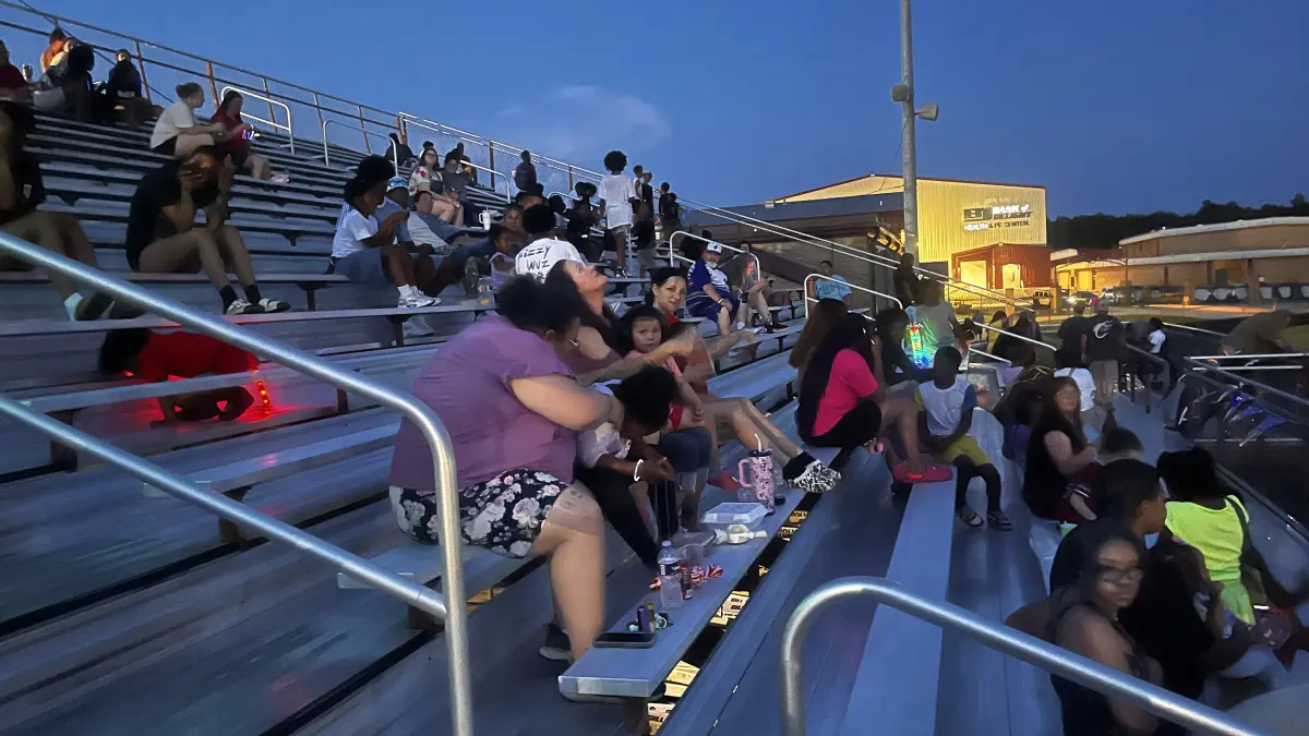 In Prescott, comers to Wolf Stadium see a marathon fireworks show