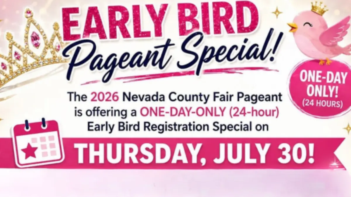 Nevada County Fair Pageant Early Bird Registration