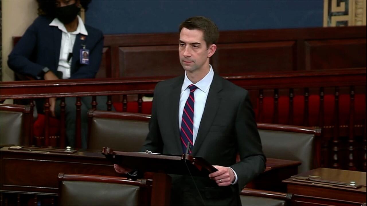 Sen. Cotton statement on death of Stuttgart police officer