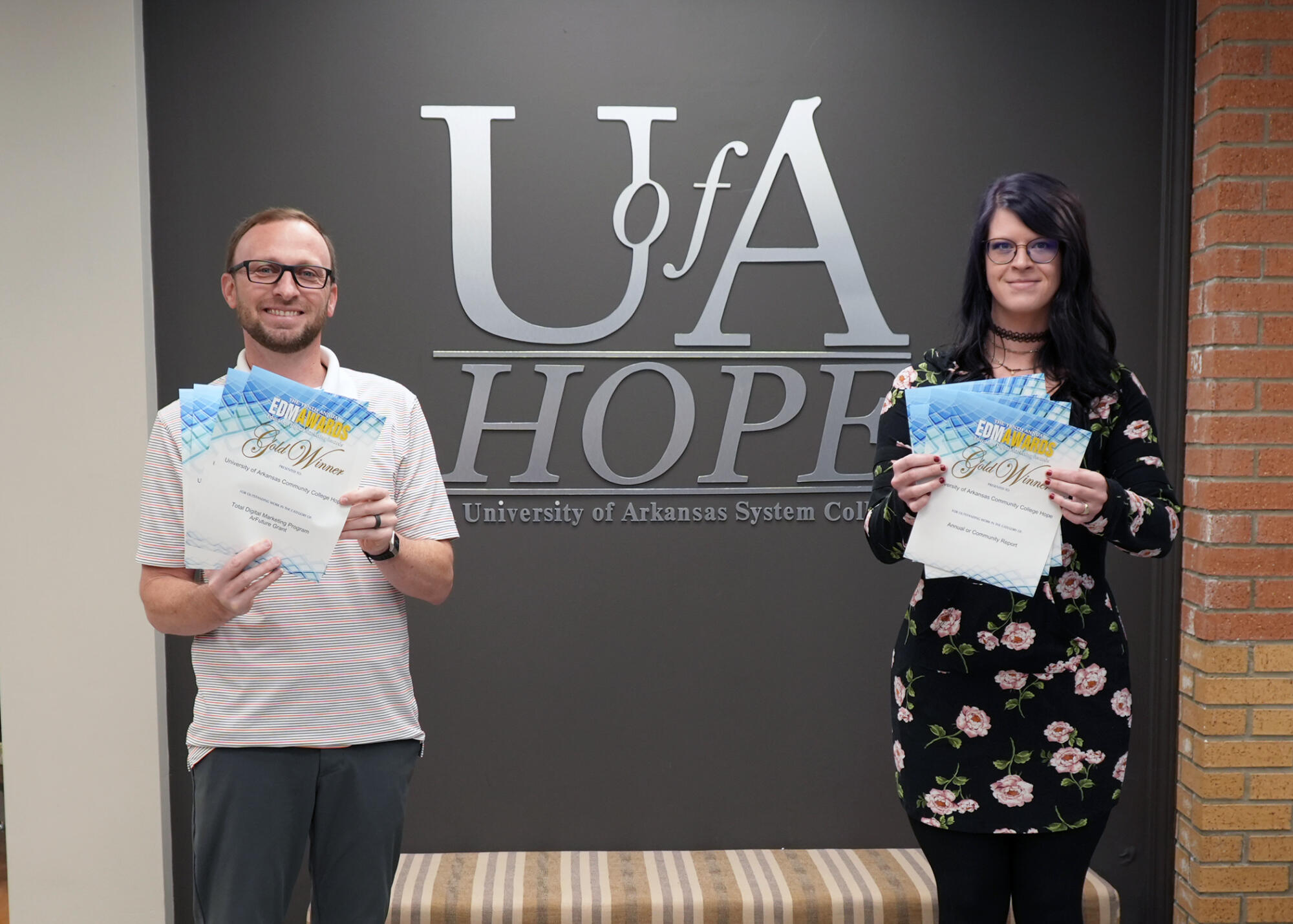UA Hope-Texarkana College Relations Team Wins National Marketing Awards