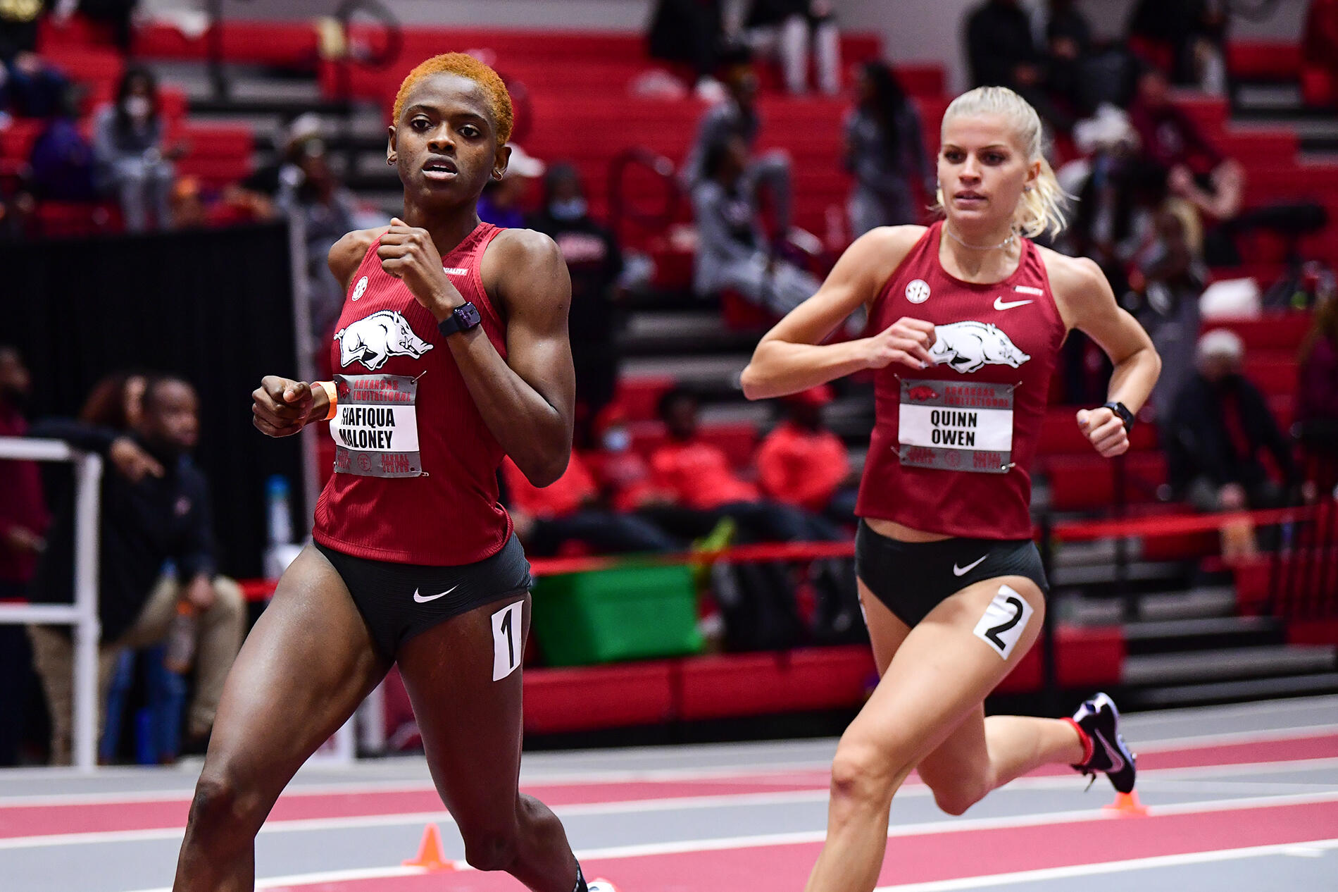 WTRK | Shafiqua Maloney shines bright for Razorbacks at Arkansas Invitational