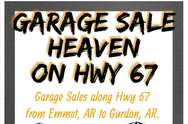 Heaven on Highway 67 Garage Sale scheduled for October 7th