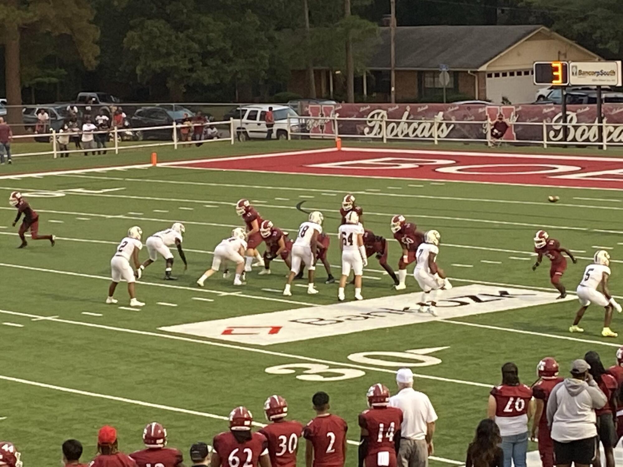 Curley Wolves Top Bobcats, 49-13