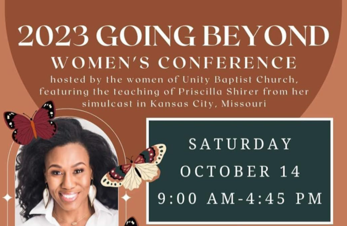 Unity Baptist hosts Going Beyond Women's Conference October 14th