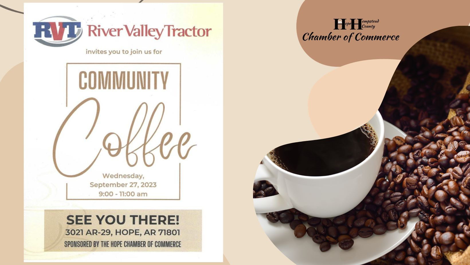 River Valley Tractor Coffee this morning